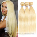 Straight Brazilian Mink 613 Virgin Hair Bundles Cuticle Aligned Blonde 100% Human Hair Weave Bundle